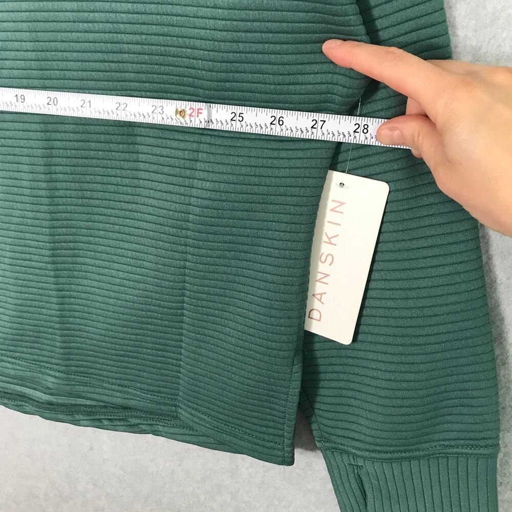 Danskin Ridge Cowl Pullover‎ Sweatshirt XL Ribbed Oversized Boxy Comfy Lounge - Picture 10 of 11